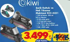 KİWİ KOLTUK VE HALI YIKAMA MAKİNESİ KCC-4351 fiyat ve kampanya bilgisi